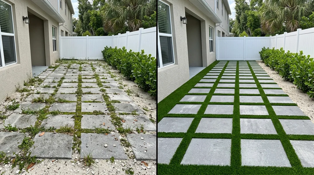 Result artificial grass installation in Cape Coral - Cape Coral Artificial Grass Installation