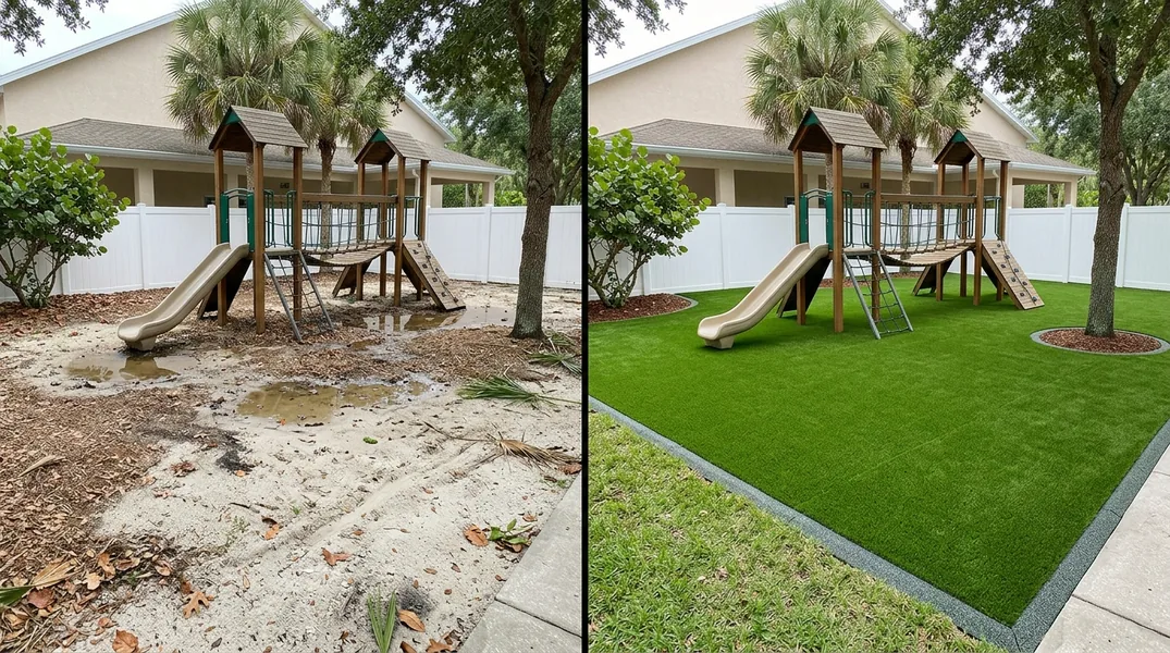 Result artificial grass installation in Cape Coral - Cape Coral Artificial Grass Installation