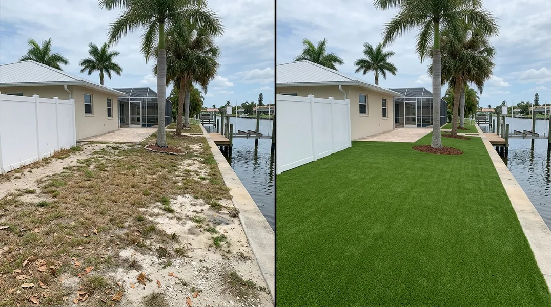Backyard Putting Greens in Cape Coral: Canal-Side Design, True Roll and What They Really Cost