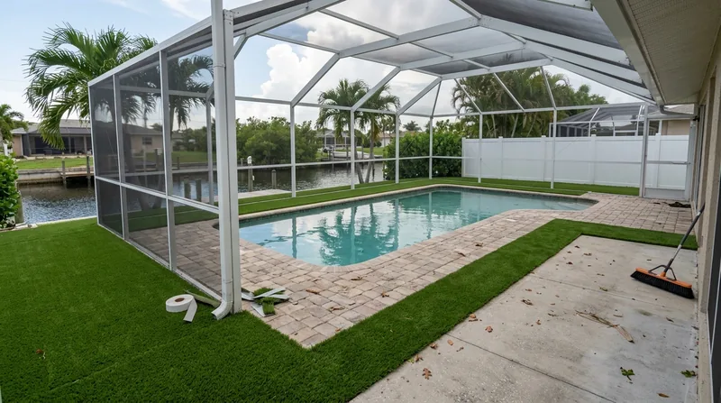 Pool Surround Turf Cape Coral